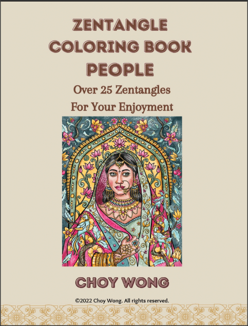 People Zentangle Coloring Book